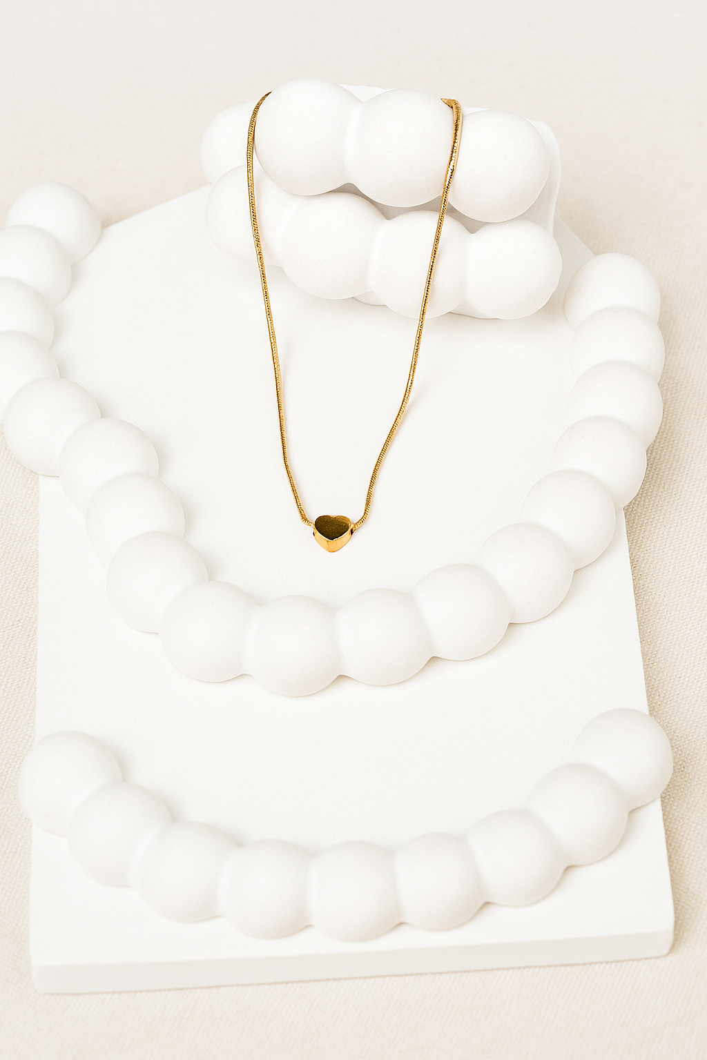 Minimalist Gold Heart anti tarnish  Necklace